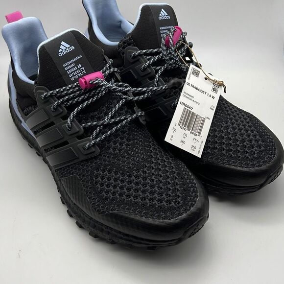 ADIDAS ULTRABOOST 1.0 black running SHOES HR0067 NEW in Box Women‎ Size 9w - Picture 1 of 9